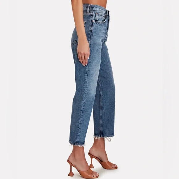 AGOLDE 90’s Crop Mid-Rise Loose Straight Jeans - Oblique - Size 28 - Sold Out! - Picture 4 of 6
